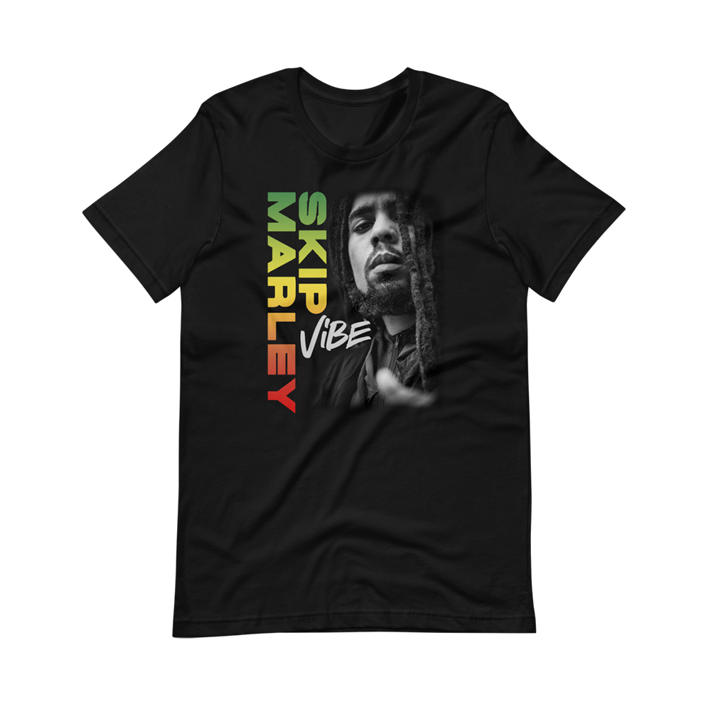 Skip Marley Black and White Vibe Photo Tee